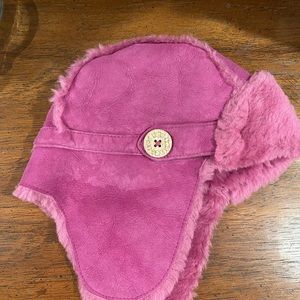 Ugg toddler girl shearling hat.